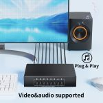 VSW81 AV 8 In 1 Out Audio und Video Umschalter RCA Schalter Splitter, VSW81 – Bild 6