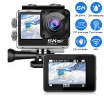 5K/30FPS WIFI HD Anti-Shake Remote Touch Dual-Screen IP68 wasserdichte Sportkamera, Microphone Version – Bild 4