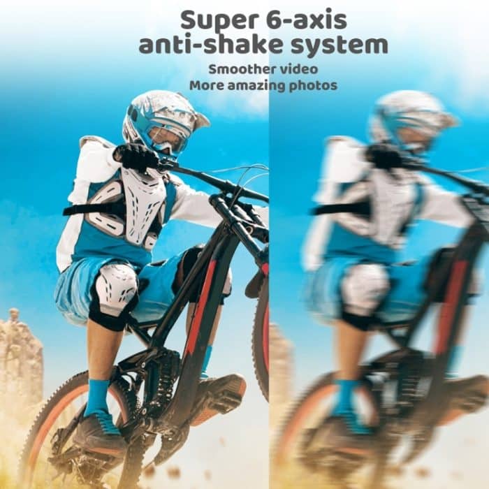 5K/30FPS WIFI HD Anti-Shake Remote Touch Dual-Screen IP68 wasserdichte Sportkamera, Microphone Version – Bild 8