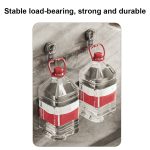 Multifunktionaler Saugnapfhaken, stanzfrei, spurloser Klebehaken, Aufbewahrungsregal, White, Transparent, Gray – Bild 4