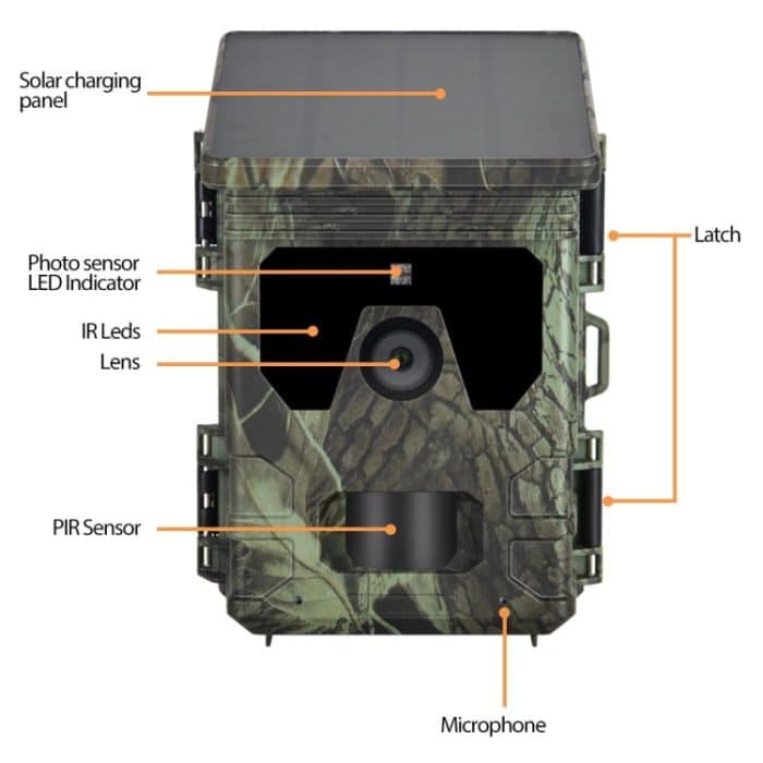 HC600A HD-Jagdkamera mit Nachtsicht, Infrarot-Bewegungserkennung und Solarpanel – Bild 4