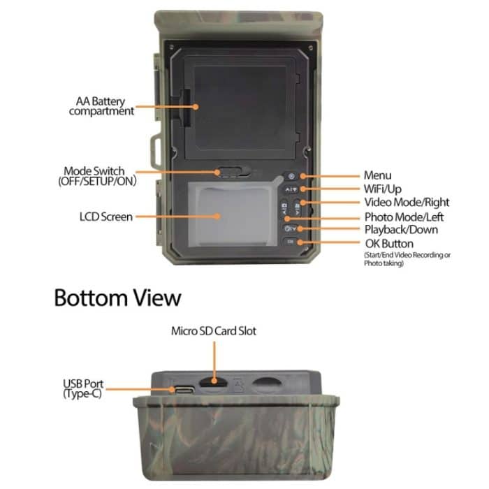HC600A HD-Jagdkamera mit Nachtsicht, Infrarot-Bewegungserkennung und Solarpanel – Bild 5