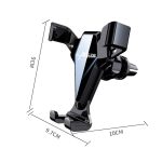 Auto Snap-On Air Vent Schwerkraft Handy Navigation Spiegel Halter – Bild 3