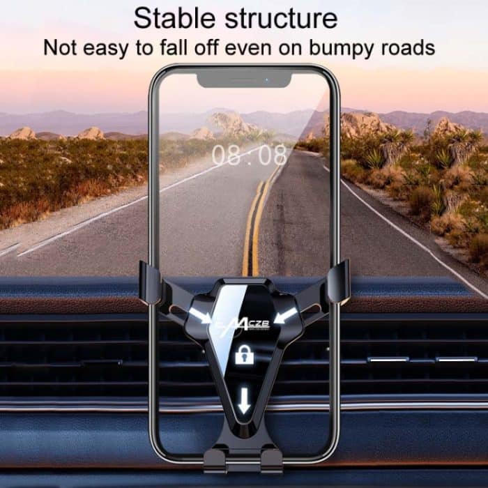 Auto Snap-On Air Vent Schwerkraft Handy Navigation Spiegel Halter – Bild 4