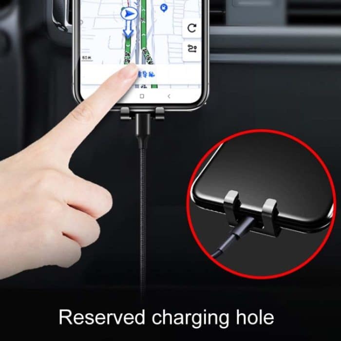 Auto Snap-On Air Vent Schwerkraft Handy Navigation Spiegel Halter – Bild 8