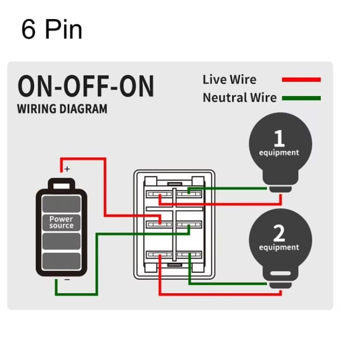 FILM 220V 30A Split Staubdicht Boot-typ Schalter Mit Licht, No Waterproof 4 Pin 2 Gear Red Light, No Waterproof 4 Pin 2 Gear Yellow Light, No Waterproof 4 Pin 2 Gear Blue Light, No Waterproof 4 Pin 2 Gear Green Light, Waterproof 4 Pin 2 Gear Red Light... – Bild 14