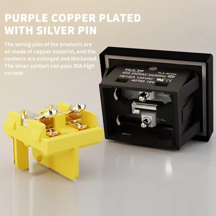 FILM 220V 30A Split Staubdicht Boot-typ Schalter Mit Licht, No Waterproof 4 Pin 2 Gear Red Light, No Waterproof 4 Pin 2 Gear Yellow Light, No Waterproof 4 Pin 2 Gear Blue Light, No Waterproof 4 Pin 2 Gear Green Light, Waterproof 4 Pin 2 Gear Red Light... – Bild 5