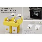 FILM 220V 30A Split Staubdicht Boot-typ Schalter Mit Licht, No Waterproof 4 Pin 2 Gear Red Light, No Waterproof 4 Pin 2 Gear Yellow Light, No Waterproof 4 Pin 2 Gear Blue Light, No Waterproof 4 Pin 2 Gear Green Light, Waterproof 4 Pin 2 Gear Red Light... – Bild 6