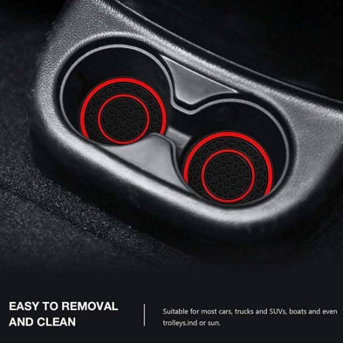 2 teile/satz Universal Auto Center Control Anti-Rutsch Staubdicht Untersetzer – Bild 4