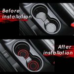 2 teile/satz Universal Auto Center Control Anti-Rutsch Staubdicht Untersetzer – Bild 6