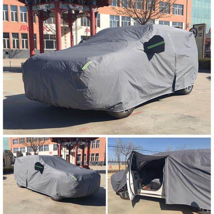 SUV Auto EVA Plus Samt Verdickt Wärmedämmung Sonnenschutz Mit Haifischflosse, M- 4.45x1. 75x1.58, M 4. 65x1. 85x1.6, L 4.85x1.95x1.63, XL 5.11x1.95x1.75 – Bild 7