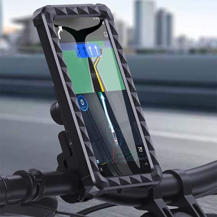 Fahrrad Feste drehbare wasserdichte Handy-Navigationshalterung, Handlebar Model, Rearview Mirror Model – Bild 2
