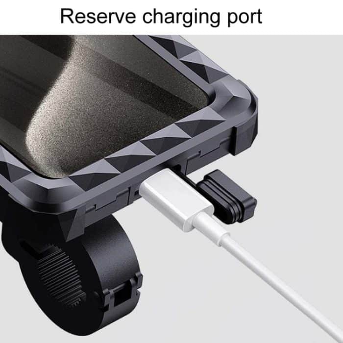 Fahrrad Feste drehbare wasserdichte Handy-Navigationshalterung, Handlebar Model, Rearview Mirror Model – Bild 4