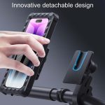 Fahrrad Feste drehbare wasserdichte Handy-Navigationshalterung, Handlebar Model, Rearview Mirror Model – Bild 7