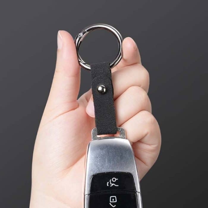 2 stücke Einfache Universal Auto Keychain Metall Frühling Ring DIY Anhänger Dekorationen – Bild 5