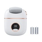 Elektrischer Fußschleifer zum Entfernen abgestorbener Haut und Hornhaut mit 2 Schleifköpfen aus Legierung und LED-Beleuchtung