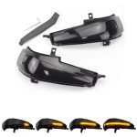 Für Honda Civic MK8 Auto Dynamische LED Wasser Fluss Blinker Rückspiegel Lichter, Yellow Light, Blue Yellow Light