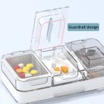 3-in-1-Medizinbox mit doppellagigem Schneide- und Mahlmechanismus, Reise-Pillen-Organizer-Etui – Bild 3