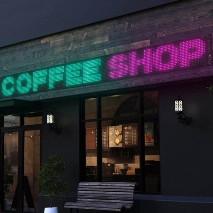 LED-Flexibler Bildschirm für Werbung im Großbildschirm unterstützt APP-Bluetooth-Steuerung, 35.4 x 7.6 Inch USB, 52.4 x 7.6 Inch US Plug, 69.4  x 7.6 Inch US Plug – Bild 2