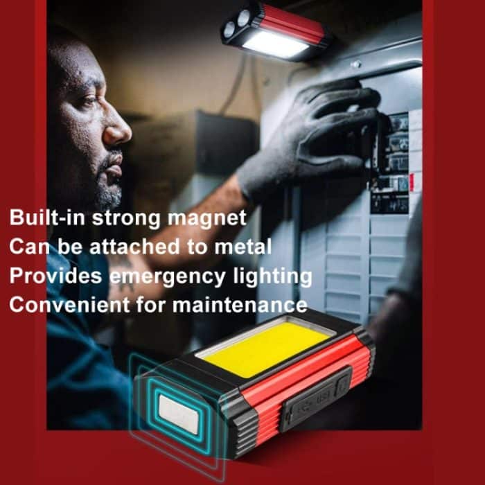 E-SMARTER K011 Fahrrad-LED-Lampe, wiederaufladbar über USB, COB-Fahrradlicht, helle Taschenlampe – Bild 5