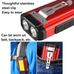 E-SMARTER K011 Fahrrad-LED-Lampe, wiederaufladbar über USB, COB-Fahrradlicht, helle Taschenlampe – Bild 10