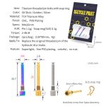 Haltefeder aus Titanlegierung für Mountainbikes, Pin + Circlip Colorful, Pin + Circlip Gold, Pin + Circlip Titanium, Steel Circlip Colorful, Steel Circlip Gold, Steel Circlip Titanium – Bild 3