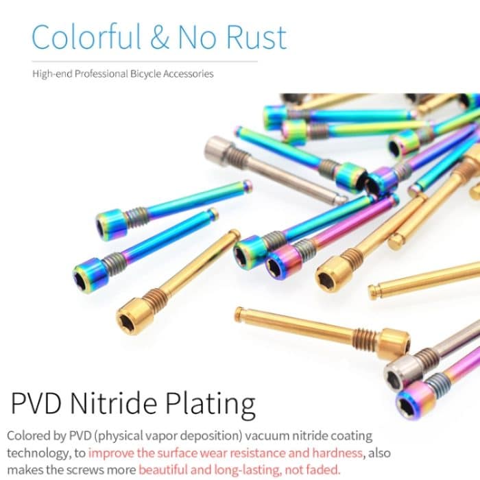 Haltefeder aus Titanlegierung für Mountainbikes, Pin + Circlip Colorful, Pin + Circlip Gold, Pin + Circlip Titanium, Steel Circlip Colorful, Steel Circlip Gold, Steel Circlip Titanium – Bild 4