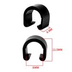 50 stücke Fahrrad Bremse Schalthebel Kabel Rohr Befestigung Kunststoff C-förmigen Schnalle – Bild 4