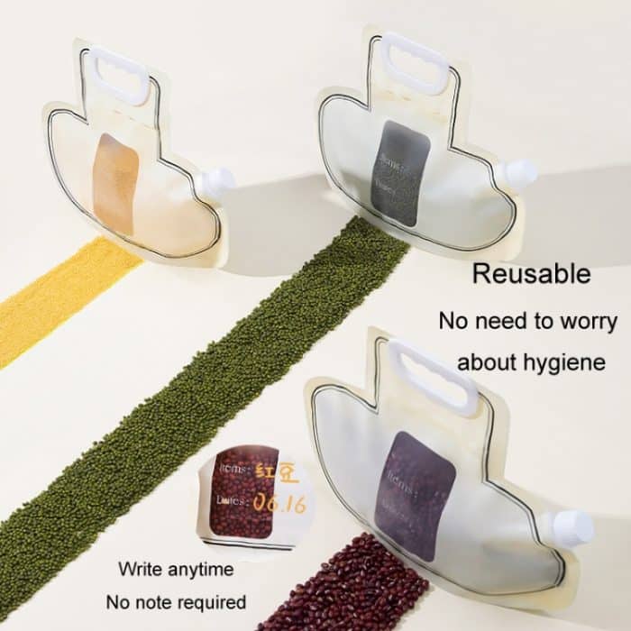 Getreideaufbewahrungstasche, Küchen-Lebensmittelqualität, Reis, Weizen, Bohnen, Anti-Schimmel-Tasche, trockenes Gemüse, versiegeltes Vorratsglas – Bild 7