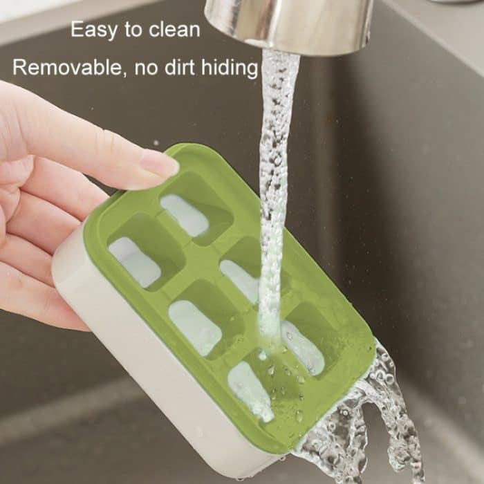 Mini-Pressetyp Eiswürfelform Lebensmittel Silikon 6 Würfel Einfach zu lösen Haushaltseis am Stiel Herstellungsbox – Bild 7