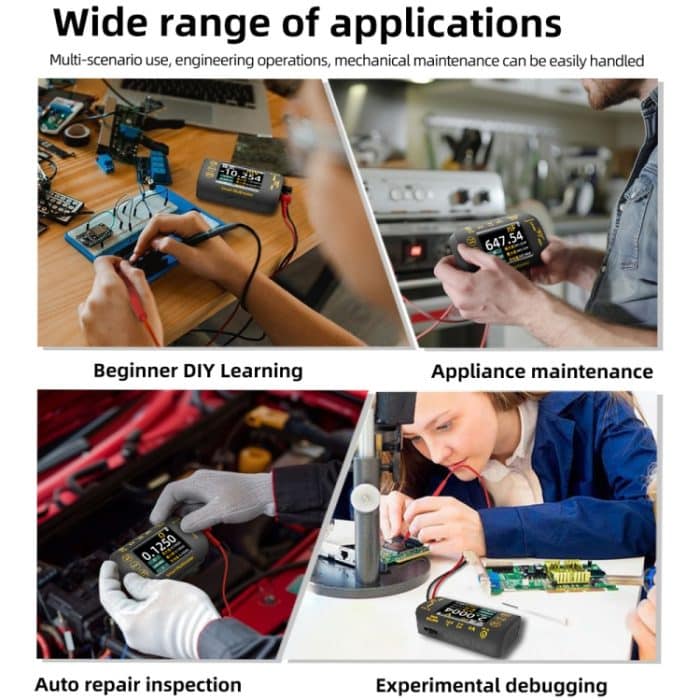 Hochpräzises Digitalmultimeter Tragbares Desktop-Multimeter mit buntem Bildschirm und 20.000 Zeichen, S40 – Bild 14