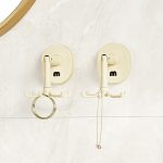 Saugnapf 6 Krallen rotierende Haken Wand montiert Spachtel Löffel Aufhänger kein Punch Küchengeschirr Lagerregal – Bild 11