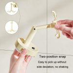 Saugnapf 6 Krallen rotierende Haken Wand montiert Spachtel Löffel Aufhänger kein Punch Küchengeschirr Lagerregal – Bild 7