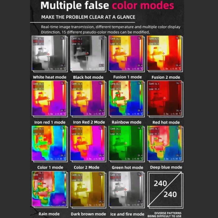Tragbares Wärmebildgerät, berührungsloses Thermometer, HX1 – Bild 10