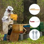 4-in-1 Anti-Bienen-Kleidung + Schaber + Bienenbürste + Anti-Bienen-Handschuhe Imkerset – Bild 6