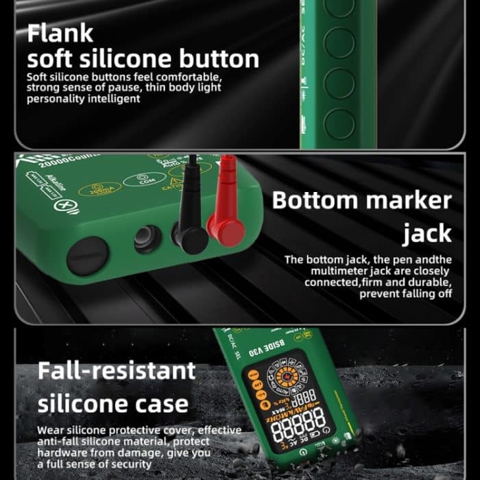 Intelligentes PV-Multimeter mit buntem Bildschirm, Infrarot-Thermometer, V30 (Green) – Bild 9