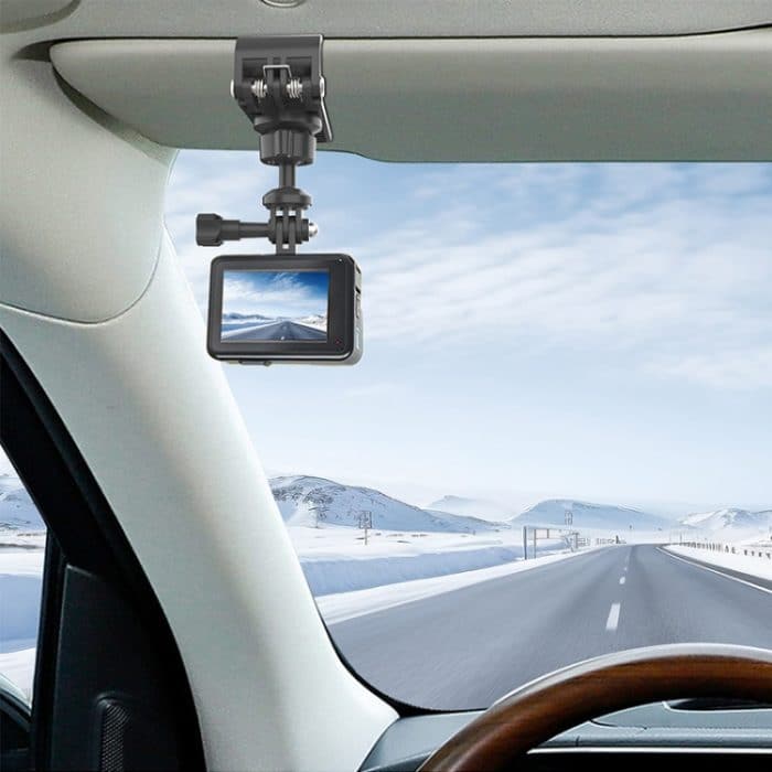 Auto Sonnenblende Halterung Panorama Sport Kamera Fahrzeug Montieren Basis – Bild 9