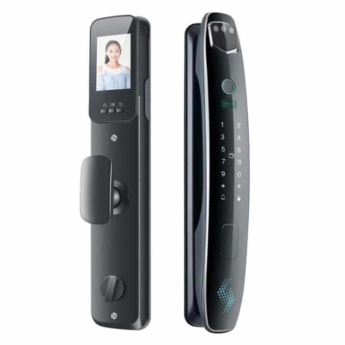 TBD0605580801A.jpg CS7 Home 3D Gesichtserkennungsmonitor Fingerabdruck Automatisches Kombinationsschloss – Bild 1