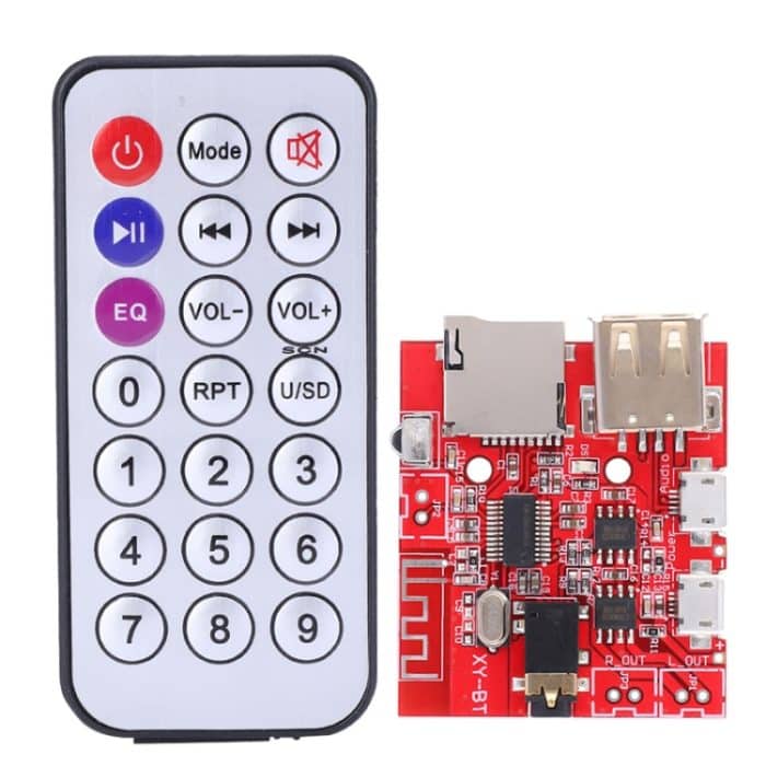 Bluetooth 4.1 MP3-Dekodierungsmodul Audio-Empfängerplatine Verlustfreier Autolautsprecherverstärker Modifizierte Platine, Bluetooth 4.1 MP3 Decoding Module (With RC Red) – Bild 1