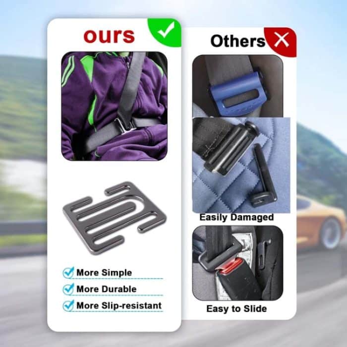 Fester Begrenzer für die Einstellschnalle des Kindersicherheitsgurts – Bild 4