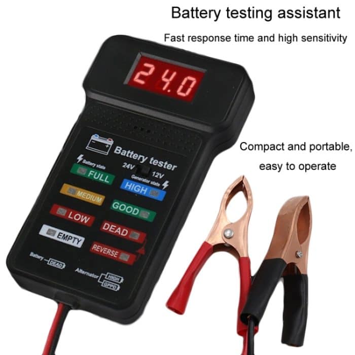 Batterietester Autobatterie-Checker Stromkapazitätstester, 12/24V – Bild 5