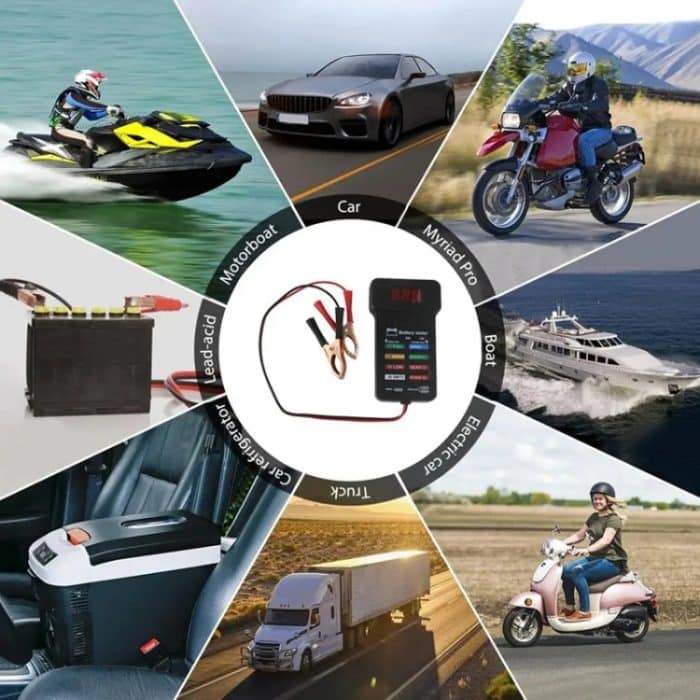 Batterietester Autobatterie-Checker Stromkapazitätstester, 12/24V – Bild 9