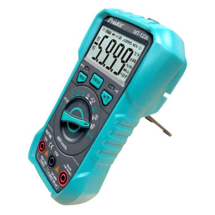ProsKit MT-1236-C 3-5/6 True-RMS Digital Multimeter For ACA, ACV, DCA, DCV, Frequency, Cycle Duty, Diode Test – Bild 3