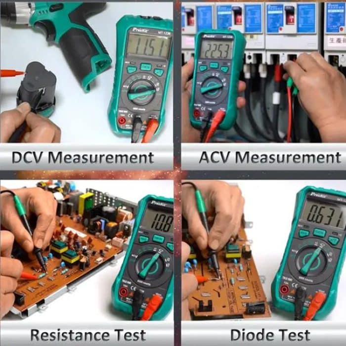 ProsKit MT-1236-C 3-5/6 True-RMS Digital Multimeter For ACA, ACV, DCA, DCV, Frequency, Cycle Duty, Diode Test – Bild 7
