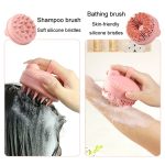 Multifunktionale Dusche Schrubben Ball Badereinigungsbürste Silikon Duschbürste, Bath Pink, Bath Gray Green, Bath Gray, Shampoo Pink, Shampoo Gray Green, Shampoo Gray – Bild 12