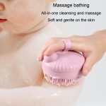 Multifunktionale Dusche Schrubben Ball Badereinigungsbürste Silikon Duschbürste, Bath Pink, Bath Gray Green, Bath Gray, Shampoo Pink, Shampoo Gray Green, Shampoo Gray – Bild 7