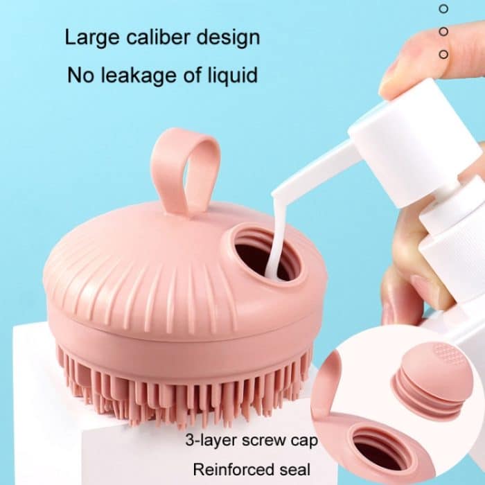 Multifunktionale Dusche Schrubben Ball Badereinigungsbürste Silikon Duschbürste, Bath Pink, Bath Gray Green, Bath Gray, Shampoo Pink, Shampoo Gray Green, Shampoo Gray – Bild 10