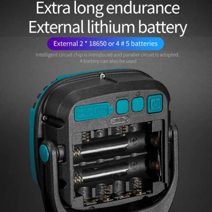 E-SMARTER W895-1 COB Tragbares wiederaufladbares Flutlicht-Arbeitslicht, Batterie nicht im Lieferumfang enthalten, W895-1 – Bild 7