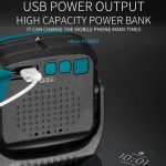 E-SMARTER W895-1 COB Tragbares wiederaufladbares Flutlicht-Arbeitslicht, Batterie nicht im Lieferumfang enthalten, W895-1 – Bild 8