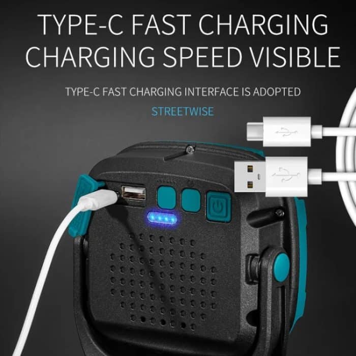 E-SMARTER W895-1 COB Tragbares wiederaufladbares Flutlicht-Arbeitslicht, Batterie nicht im Lieferumfang enthalten, W895-1 – Bild 9